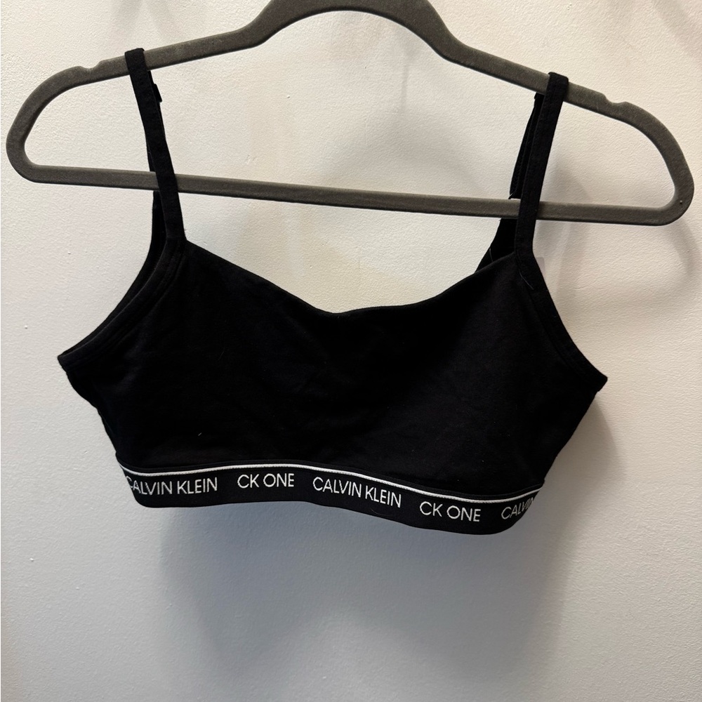 NWT Calvin Klein Black Bra Size Large